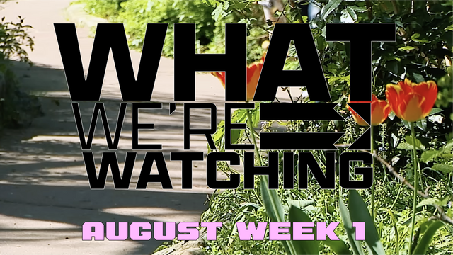 What We're Watching - August Week 1