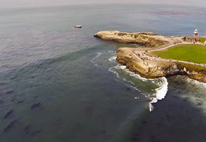 AERIAL FOOTAGE OF SURFERS IN SANTA CRUZ