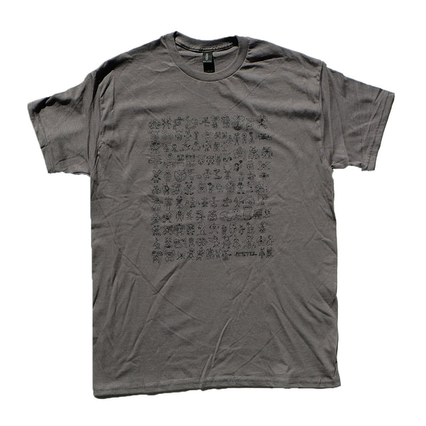 Boardworld Character V2 T-Shirt - Charcoal