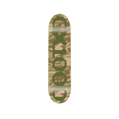 GX1000 OG Logo Camo 8.625" Skateboard Deck - Green