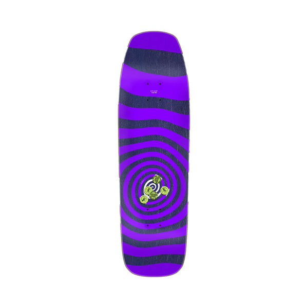 Santa Cruz Delfino Pinball Vision 9.14" Shaped Skateboard Deck