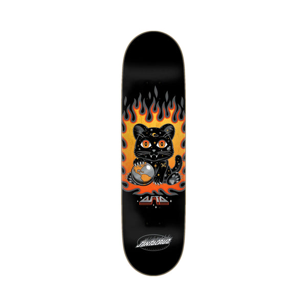 Santa Cruz Asta Space Kitten 8.2" Twin Skateboard Deck - Black