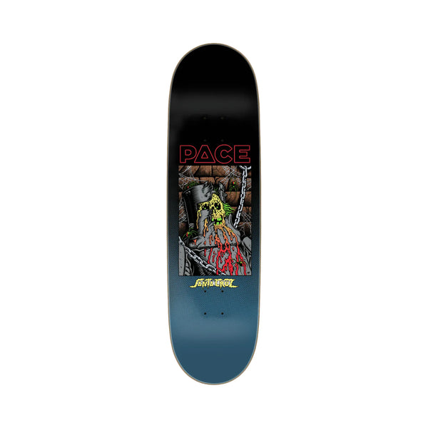 Santa Cruz Pace Dungeon 8.7" Skateboard Deck - Black/Blue Fade