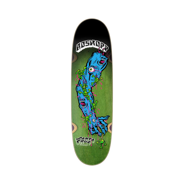 Santa Cruz Roskopp Scream Arm 8.7" Skateboard Deck - Green Stain