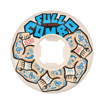 OJ Full Combo Elite 99A Skateboard Wheels - White