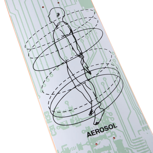 Aerosol Aerosphere Skateboard Deck - Green/White