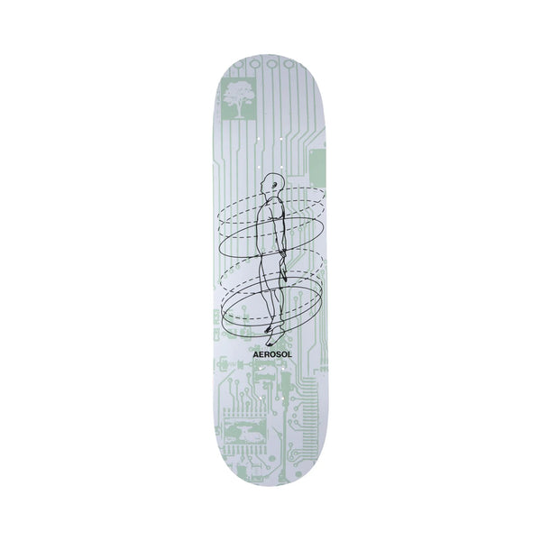 Aerosol Aerosphere Skateboard Deck - Green/White