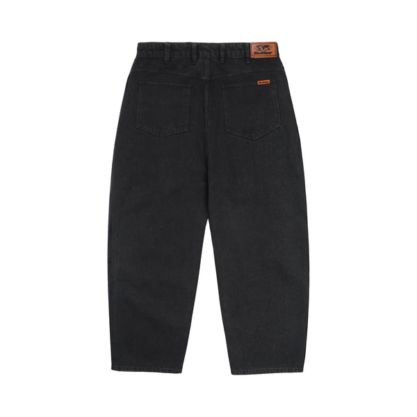 Butter Baggy Denim Jeans - Flat Black