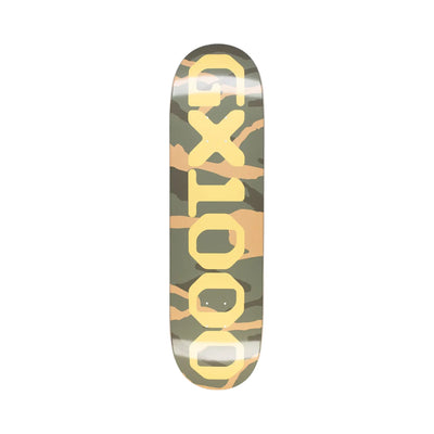 GX1000 OG Logo Camo 8.5" Skateboard Deck - Yellow