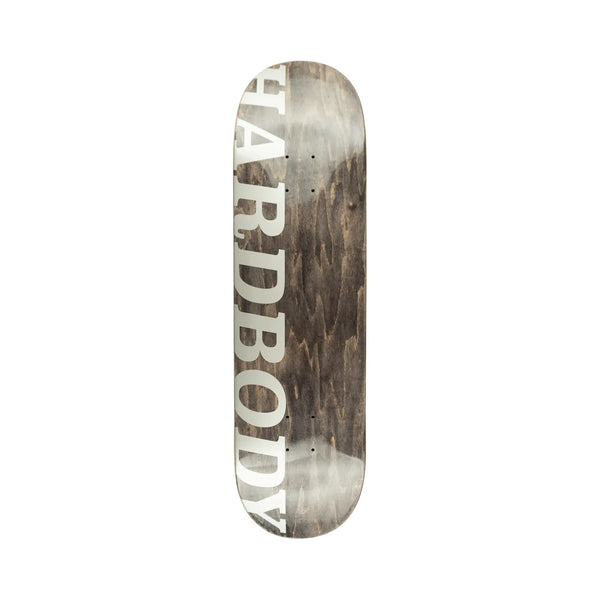Hardbody Silver Logo Skateboard Deck