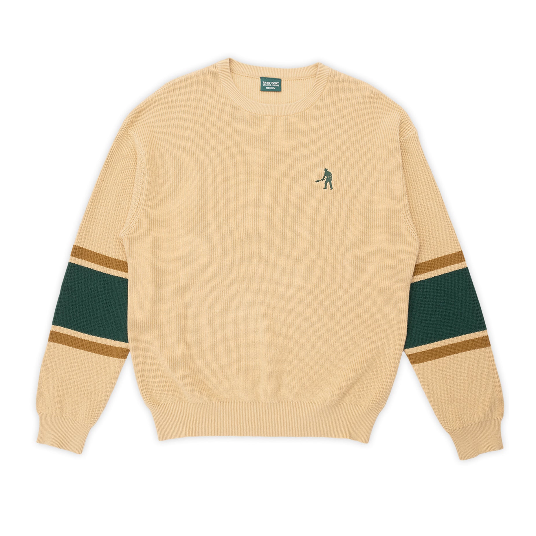 Pass~Port Stripe Organic Knit Sweater - Cream