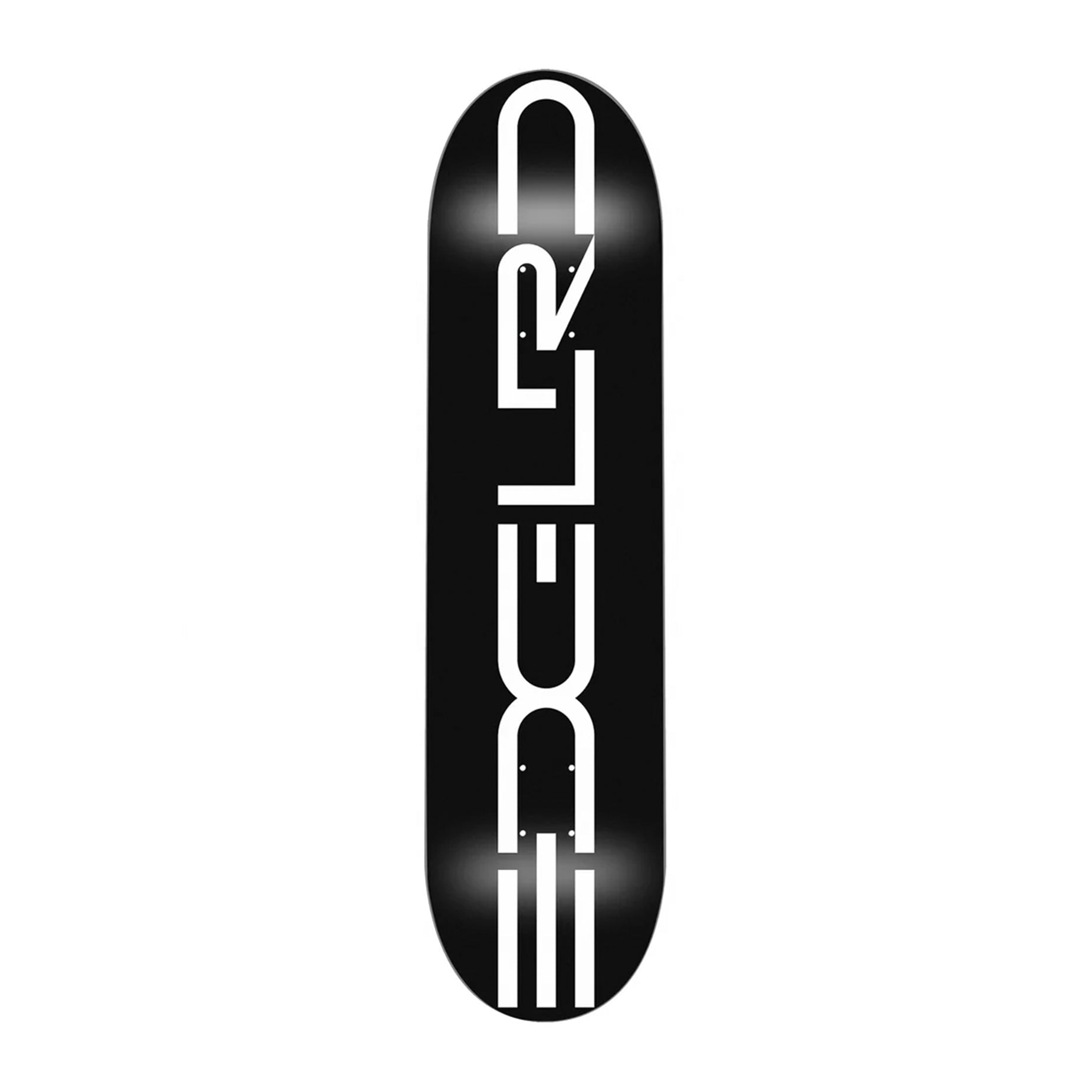 Edglrd Tech Script Skateboard Deck - Black/White