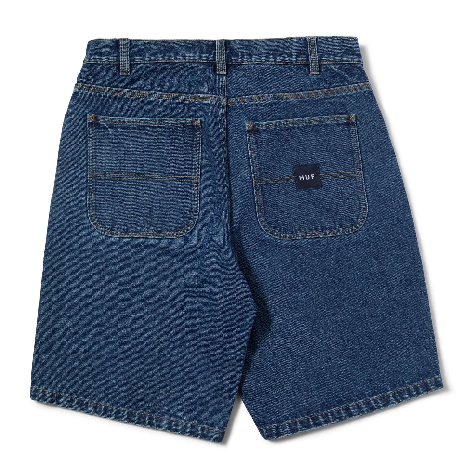HUF Classic H Double Knee Denim Short - Stone Washed Indigo