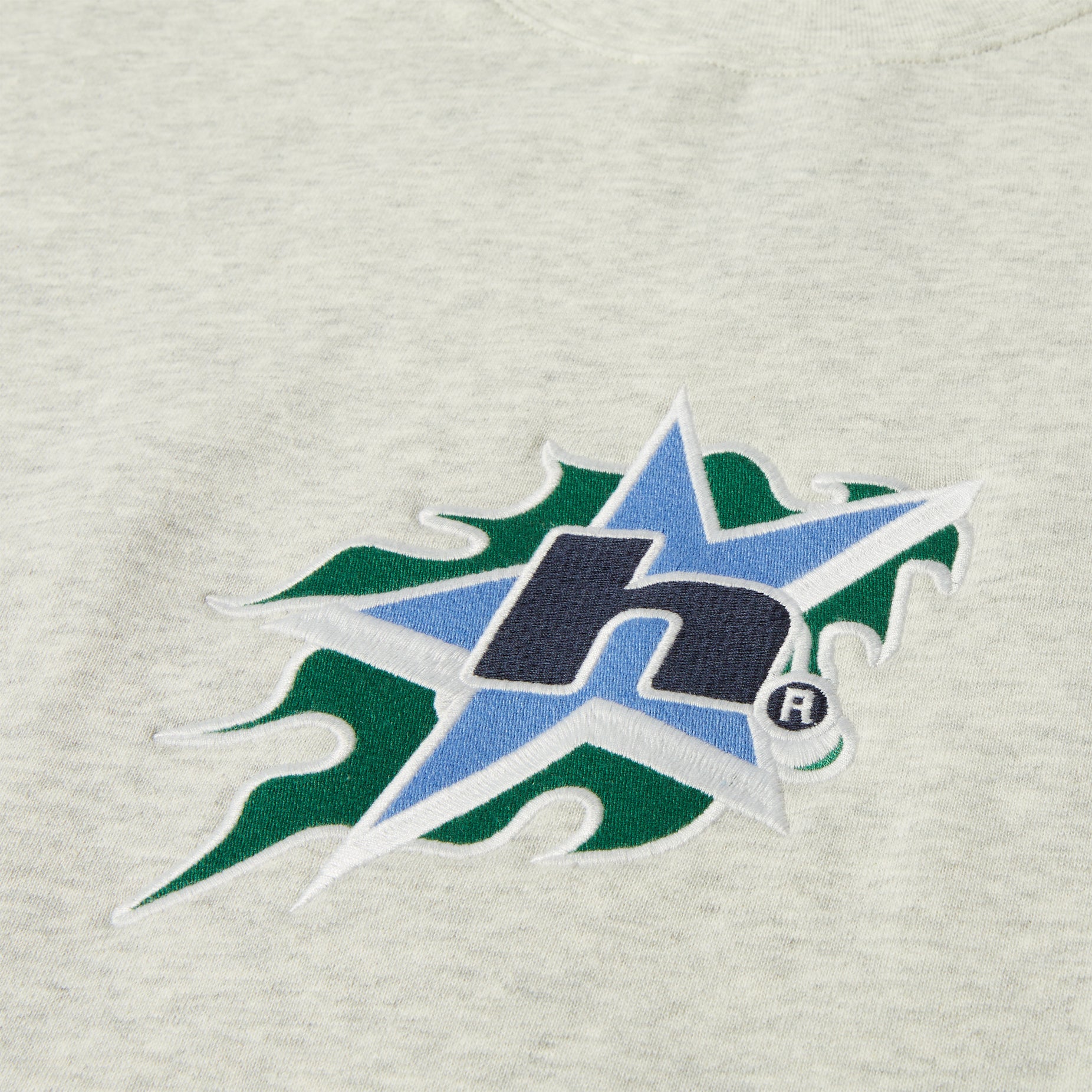 HUF H Bit Crewneck Sweater - Ash