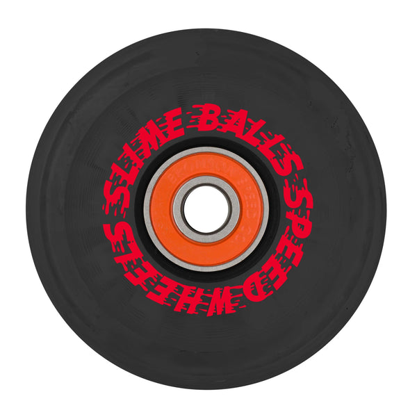 Santa Cruz Slime Balls Flame 66mm 78a Light Ups OG Skateboard Wheel - Black