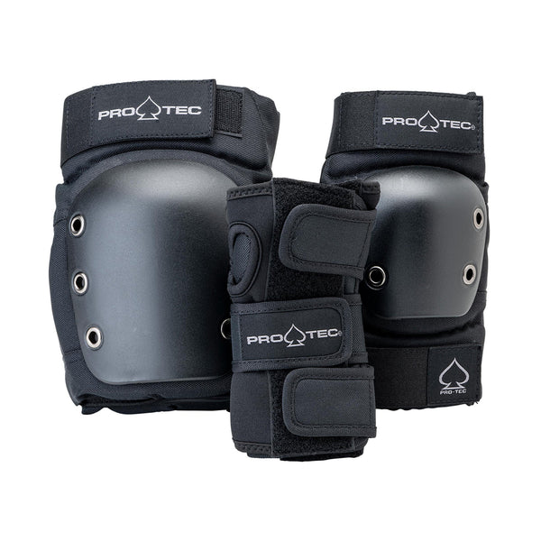 Pro-Tec Adult Street Pads 3-Pack - Black