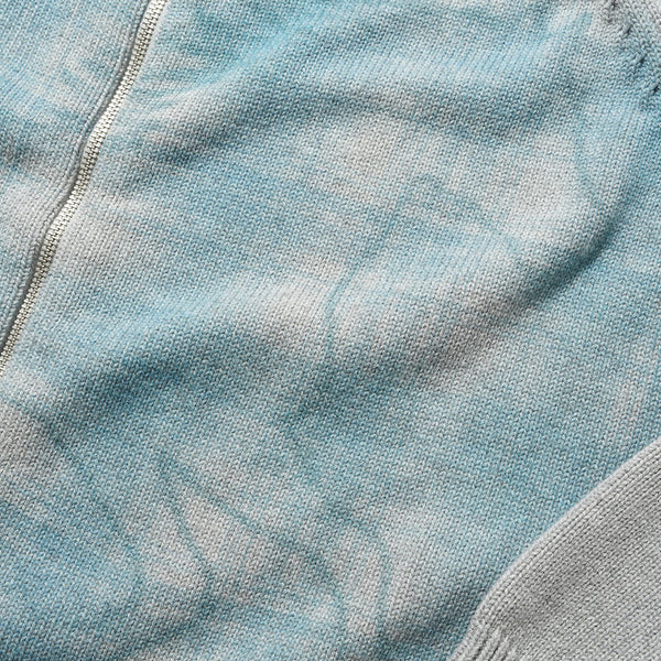 Butter Mustang Zip-Thru Knit Sweater - Grey