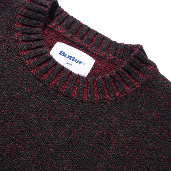 Butter Textured Knit Sweater - Black