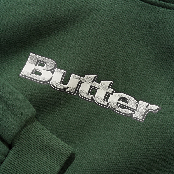 Butter Alloy Logo Pullover Hoodie - Bottle Green