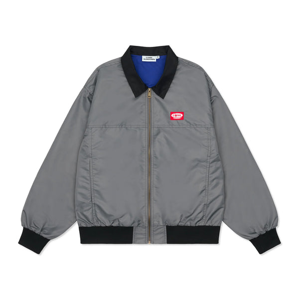 Come Sundown Hand Some Bomber Jacket - Charcoal/Black