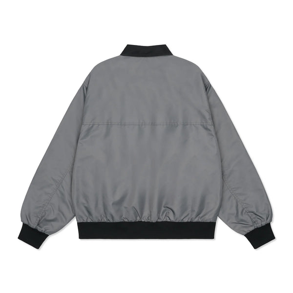 Come Sundown Hand Some Bomber Jacket - Charcoal/Black