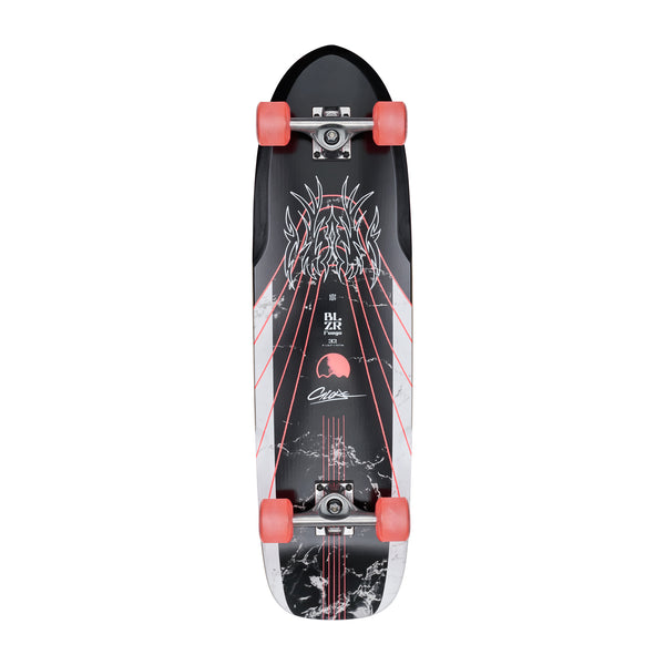 Globe Blazer Fuego 9.0" Cruiser Skateboard - Bamboo Red