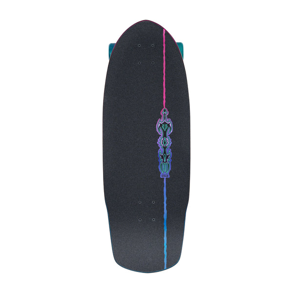Globe Talon 10.5" Cruiser Skateboard - Black/Blue/Green