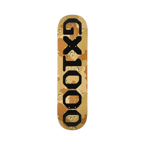 GX1000 OG Logo Camo 8.25" Skateboard Deck - Black