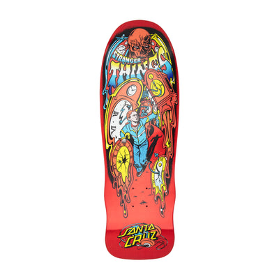 Santa Cruz x Stranger Things Grabke Max Melting Clock 9.7" Skateboard Deck