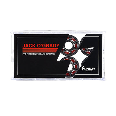 Sunday Jack O'Grady Pro Shieldless Skateboard Bearings
