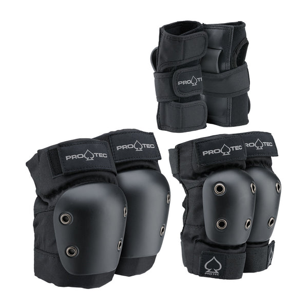 Pro-Tec Junior Street Pads 3-Pack - Black