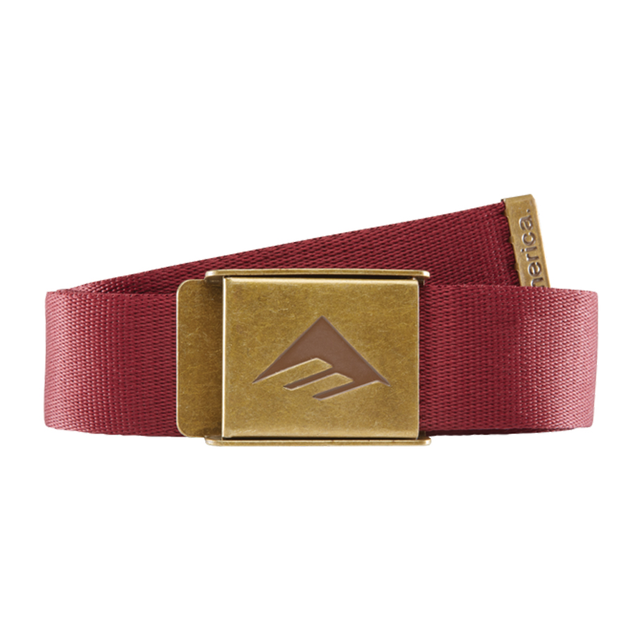 Emerica Kemper Belt - Oxblood | Boardworld Store