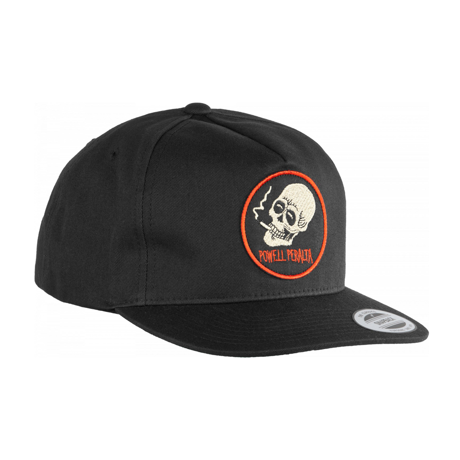 Powell-Peralta Smoking Skull Snapback Hat - Black | BOARDWORLD Store